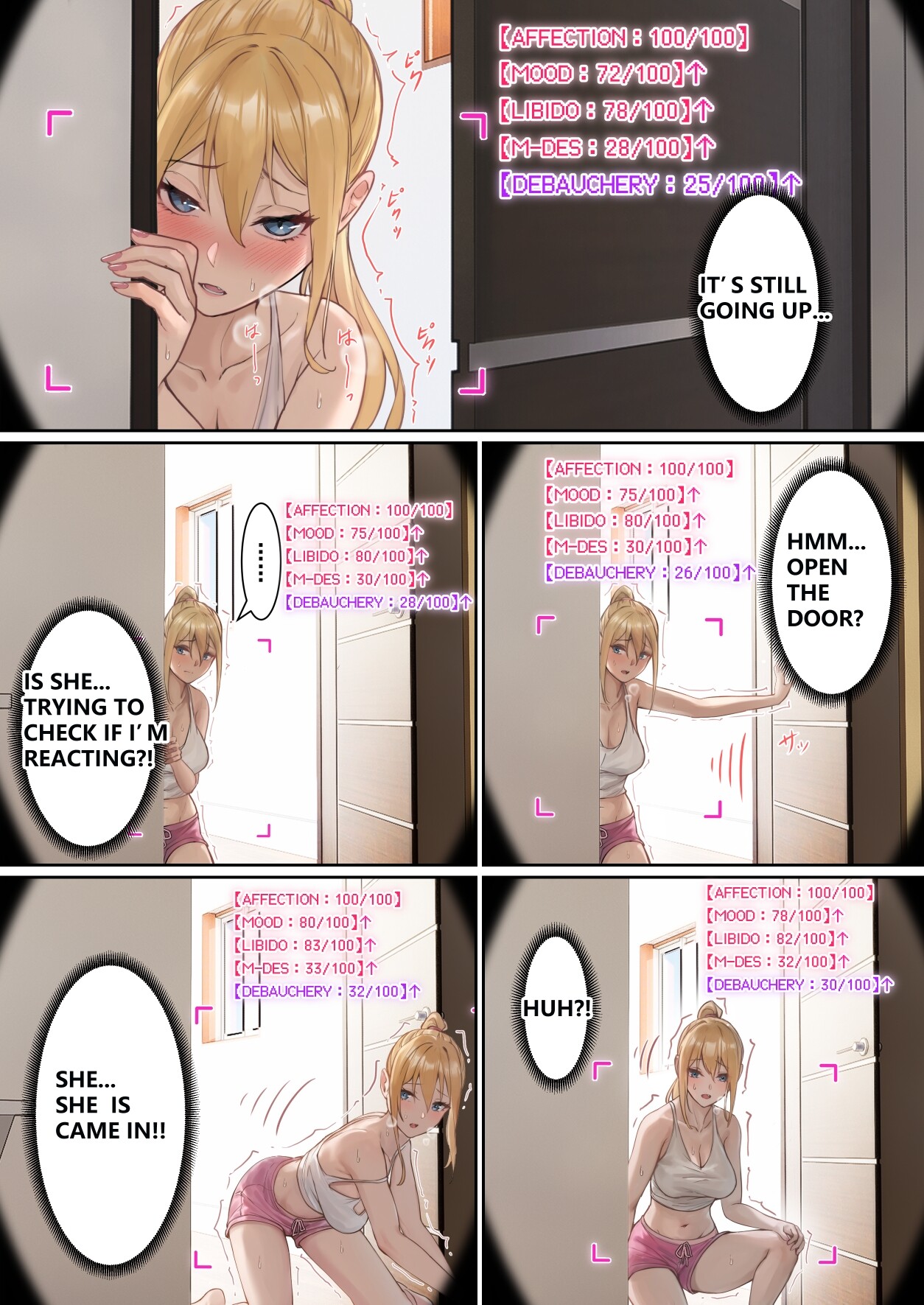 Hentai Manga Comic-My AR glasses can see various stats about my foster sister!?-Read-69